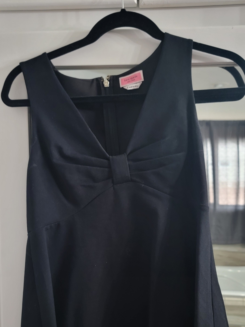 kate spade Black Sleeveless Top with Front Bow
